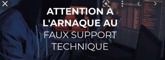 Arnaques aux faux supports techniques